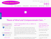 Tablet Screenshot of familyinhomecare.com